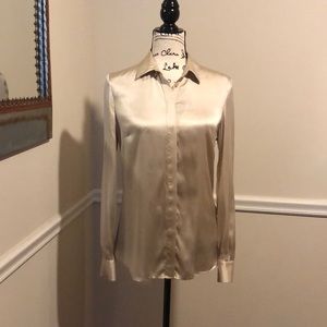 marciano silk blouse
